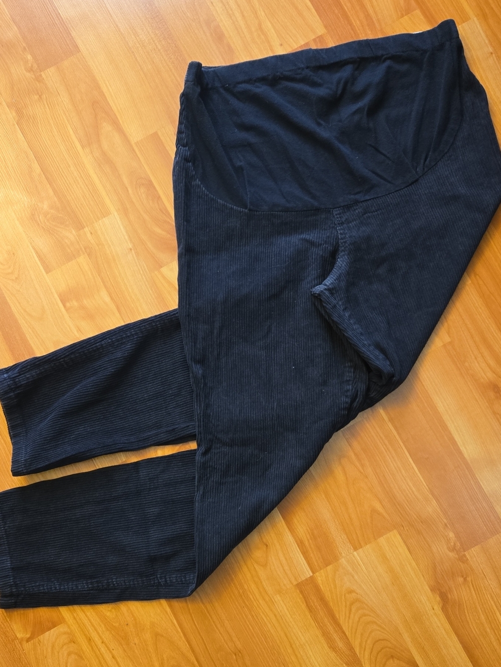 Vintage Meg Lauren Sport Overbump Black Corduroy Maternity Pants Sz Medium